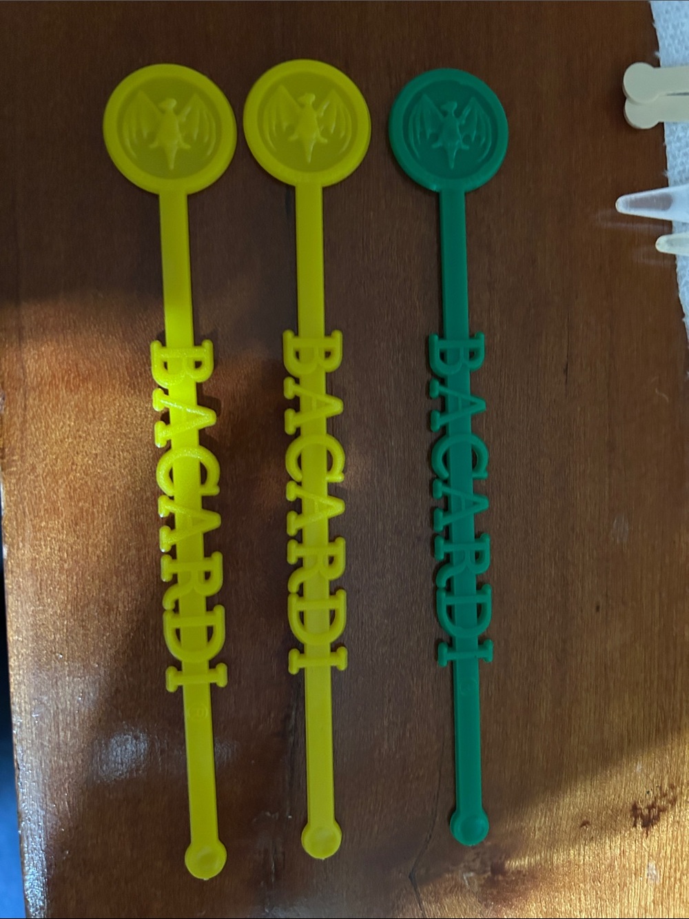 Bacardi swizzle stick drinks stirrers